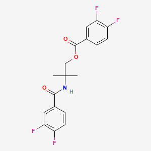 2-[(3,4-Difluorobenzoyl)amino]-2-methylpropyl 3,4-difluorobenzoate