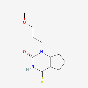 1-(3-methoxypropyl)-4-thioxo-1,3,4,5,6,7-hexahydro-2H-cyclopenta[d]pyrimidin-2-one