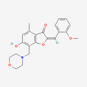 6-hydroxy-2-(2-methoxybenzylidene)-4-methyl-7-(4-morpholinylmethyl)-1-benzofuran-3(2H)-one