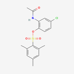 2-(Acetylamino)-4-chlorophenyl 2,4,6-trimethylbenzenesulfonate