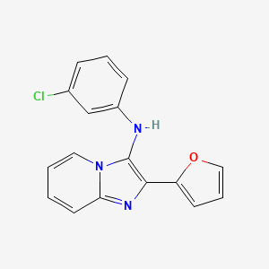 N-(3-chlorophenyl)-2-(2-furyl)imidazo[1,2-a]pyridin-3-amine