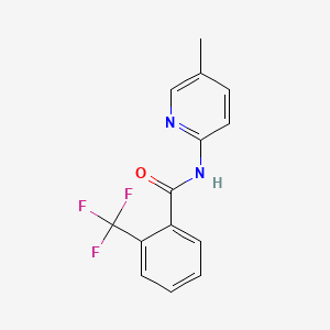 molecular formula C14H11F3N2O B13372144 N-(5-methyl-2-pyridinyl)-2-(trifluoromethyl)benzamide 