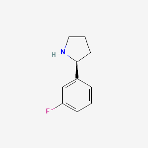 molecular formula C10H12FN B1337224 (S)-2-(3-氟苯基)吡咯烷 CAS No. 920274-04-0