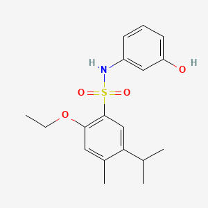 2-ethoxy-N-(3-hydroxyphenyl)-5-isopropyl-4-methylbenzenesulfonamide