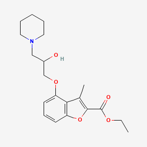 Ethyl 4-[2-hydroxy-3-(1-piperidinyl)propoxy]-3-methyl-1-benzofuran-2-carboxylate