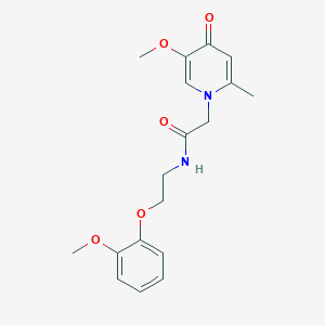 2-(5-methoxy-2-methyl-4-oxopyridin-1(4H)-yl)-N-(2-(2-methoxyphenoxy)ethyl)acetamide