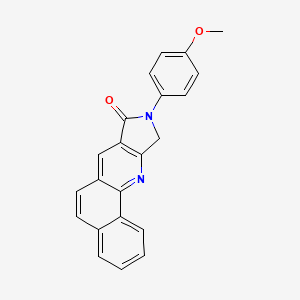 9-(4-methoxyphenyl)-9,10-dihydro-8H-benzo[h]pyrrolo[3,4-b]quinolin-8-one