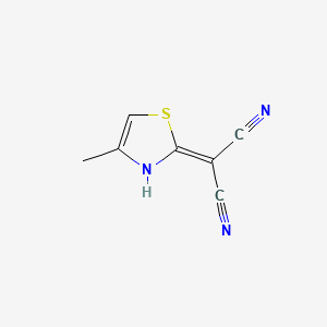 2-(4-methyl-1,3-thiazol-2(3H)-ylidene)malononitrile