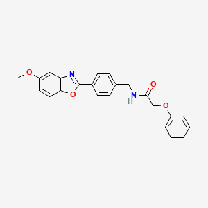 N-[4-(5-methoxy-1,3-benzoxazol-2-yl)benzyl]-2-phenoxyacetamide