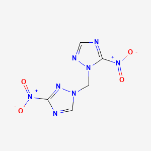 3-nitro-1-({5-nitro-1H-1,2,4-triazol-1-yl}methyl)-1H-1,2,4-triazole