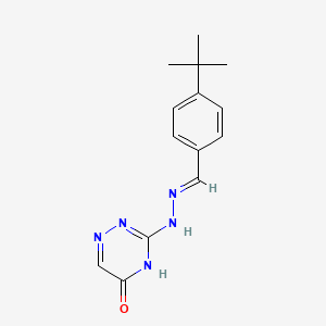 4-Tert-butylbenzaldehyde (5-oxo-4,5-dihydro-1,2,4-triazin-3-yl)hydrazone