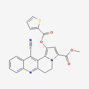 Methyl 12-cyano-1-[(2-thienylcarbonyl)oxy]-5,6-dihydrobenzo[b]pyrrolo[2,1-f][1,6]naphthyridine-3-carboxylate