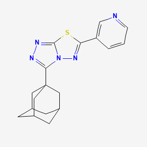 3-(1-Adamantyl)-6-(3-pyridinyl)[1,2,4]triazolo[3,4-b][1,3,4]thiadiazole