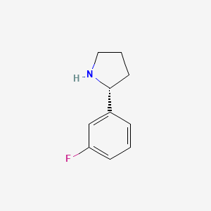 molecular formula C10H12FN B1337241 (R)-2-(3-氟苯基)吡咯烷 CAS No. 920274-03-9
