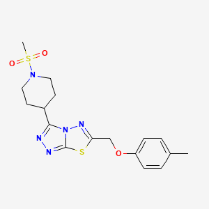 4-Methylphenyl {3-[1-(methylsulfonyl)-4-piperidinyl][1,2,4]triazolo[3,4-b][1,3,4]thiadiazol-6-yl}methyl ether