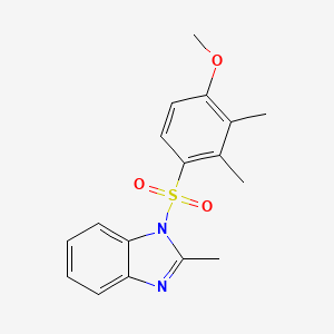 1-[(4-methoxy-2,3-dimethylphenyl)sulfonyl]-2-methyl-1H-benzimidazole