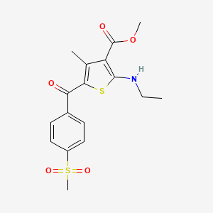 Methyl 2-(ethylamino)-4-methyl-5-[4-(methylsulfonyl)benzoyl]-3-thiophenecarboxylate