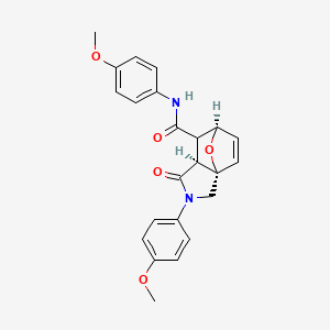 N,2-bis(4-methoxyphenyl)-3-oxo-2,3,3a,4-tetrahydro-5,7a-epoxyisoindole-4-carboxamide