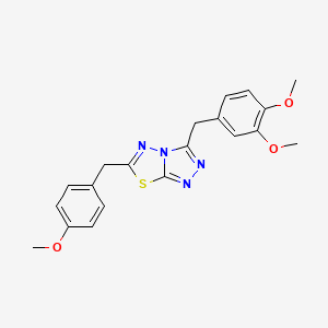 3-(3,4-Dimethoxybenzyl)-6-(4-methoxybenzyl)[1,2,4]triazolo[3,4-b][1,3,4]thiadiazole