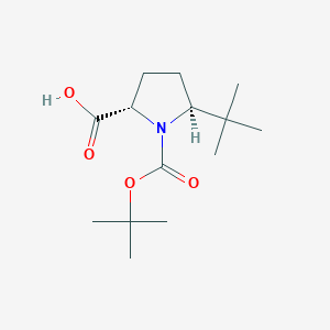 molecular formula C14H25NO4 B1337299 Boc-5(S)-叔丁基-L-脯氨酸 CAS No. 185142-24-9