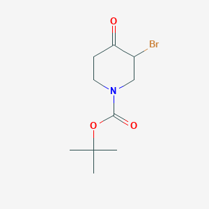 molecular formula C10H16BrNO3 B1337300 叔丁基-3-溴-4-氧代哌啶-1-甲酸酯 CAS No. 188869-05-8