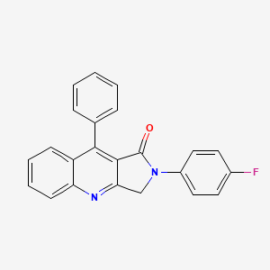 2-(4-fluorophenyl)-9-phenyl-2,3-dihydro-1H-pyrrolo[3,4-b]quinolin-1-one