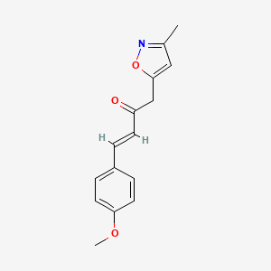 4-(4-Methoxyphenyl)-1-(3-methyl-5-isoxazolyl)-3-buten-2-one