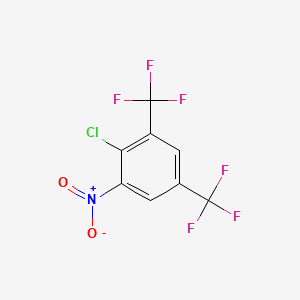 molecular formula C8H2ClF6NO2 B1337309 2-氯-1-硝基-3,5-双(三氟甲基)苯 CAS No. 654-55-7