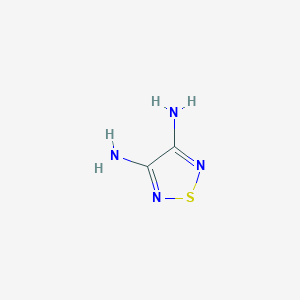 molecular formula C2H4N4S B1337317 1,2,5-噻二唑-3,4-二胺 CAS No. 55904-36-4