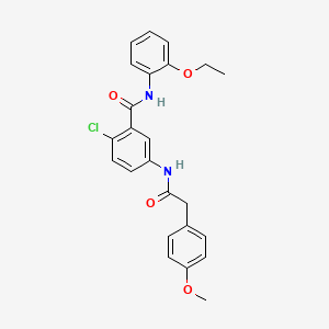 2-chloro-N-(2-ethoxyphenyl)-5-{[(4-methoxyphenyl)acetyl]amino}benzamide