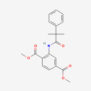 Dimethyl 2-[(2-methyl-2-phenylpropanoyl)amino]terephthalate