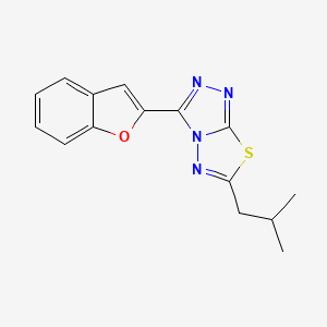 3-(1-Benzofuran-2-yl)-6-(2-methylpropyl)[1,2,4]triazolo[3,4-b][1,3,4]thiadiazole