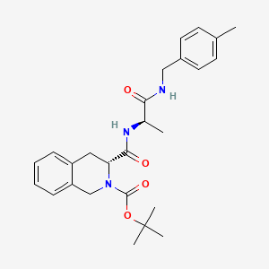 tert-butyl 3-[({1-methyl-2-[(4-methylbenzyl)amino]-2-oxoethyl}amino)carbonyl]-3,4-dihydro-2(1H)-isoquinolinecarboxylate