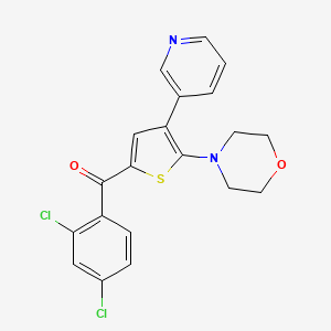 (2,4-Dichlorophenyl)[5-(4-morpholinyl)-4-(3-pyridinyl)-2-thienyl]methanone