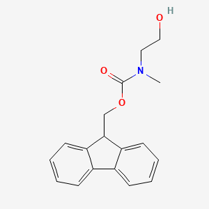 B1337328 (9H-Fluoren-9-yl)methyl (2-hydroxyethyl)(methyl)carbamate CAS No. 147687-15-8
