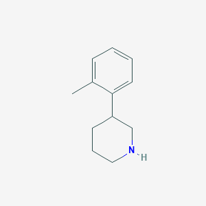 molecular formula C12H17N B1337337 3-(2-甲基苯基)哌啶 CAS No. 661470-63-9