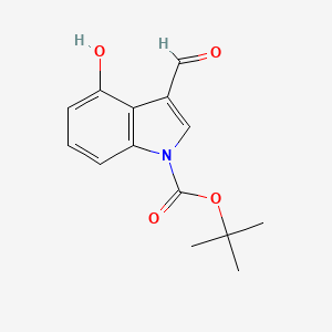 B1337341 1-Boc-3-Formyl-4-hydroxyindole CAS No. 404888-00-2
