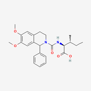 N-[(6,7-dimethoxy-1-phenyl-3,4-dihydro-2(1H)-isoquinolinyl)carbonyl]isoleucine