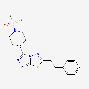 3-[1-(Methylsulfonyl)-4-piperidinyl]-6-(2-phenylethyl)[1,2,4]triazolo[3,4-b][1,3,4]thiadiazole