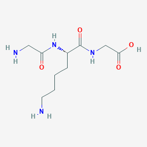 B1337361 Glycine, glycyl-L-lysyl- CAS No. 45214-22-0
