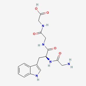 molecular formula C17H21N5O5 B1337363 H-甘氨酰-色氨酰-甘氨酰-甘氨酰-OH CAS No. 24591-52-4