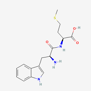 molecular formula C16H21N3O3S B1337368 L-蛋氨酸，L-色氨酸- CAS No. 21438-63-1
