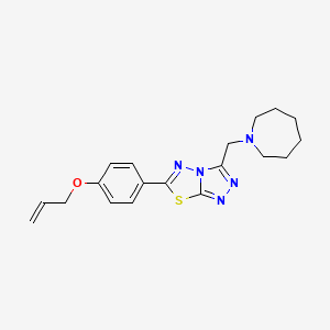 Allyl 4-[3-(1-azepanylmethyl)[1,2,4]triazolo[3,4-b][1,3,4]thiadiazol-6-yl]phenyl ether