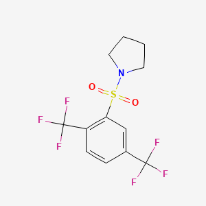 1-{[2,5-Bis(trifluoromethyl)phenyl]sulfonyl}pyrrolidine