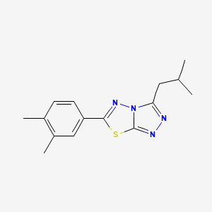 6-(3,4-Dimethylphenyl)-3-isobutyl[1,2,4]triazolo[3,4-b][1,3,4]thiadiazole