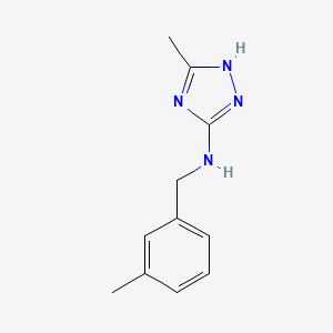 3-methyl-N-(3-methylbenzyl)-1H-1,2,4-triazol-5-amine