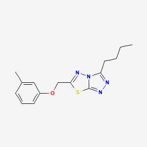 3-Butyl-6-[(3-methylphenoxy)methyl][1,2,4]triazolo[3,4-b][1,3,4]thiadiazole