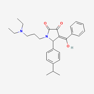 4-benzoyl-1-[3-(diethylamino)propyl]-3-hydroxy-5-(4-isopropylphenyl)-1,5-dihydro-2H-pyrrol-2-one