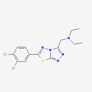 N-{[6-(3,4-dichlorophenyl)[1,2,4]triazolo[3,4-b][1,3,4]thiadiazol-3-yl]methyl}-N-ethylethanamine