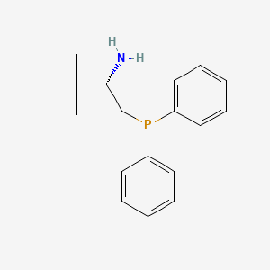 molecular formula C18H24NP B1337406 (S)-1-(二苯基膦基)-3,3-二甲基丁-2-胺 CAS No. 286454-86-2